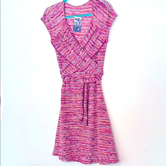 Sharon London Dresses & Skirts - SHARON LONDON Designer Midi Dress Marled Pink and Purple